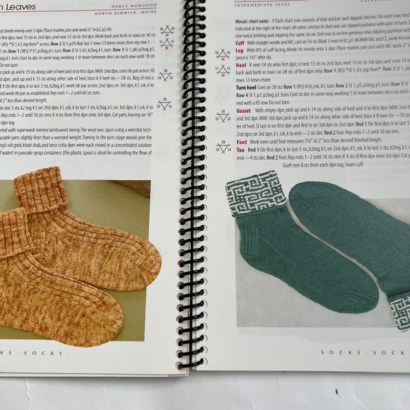 Socks Socks Socks Knitting Pattern Soft Cover Book 70 Designs Elaine Rowley - Picture 6 of 14